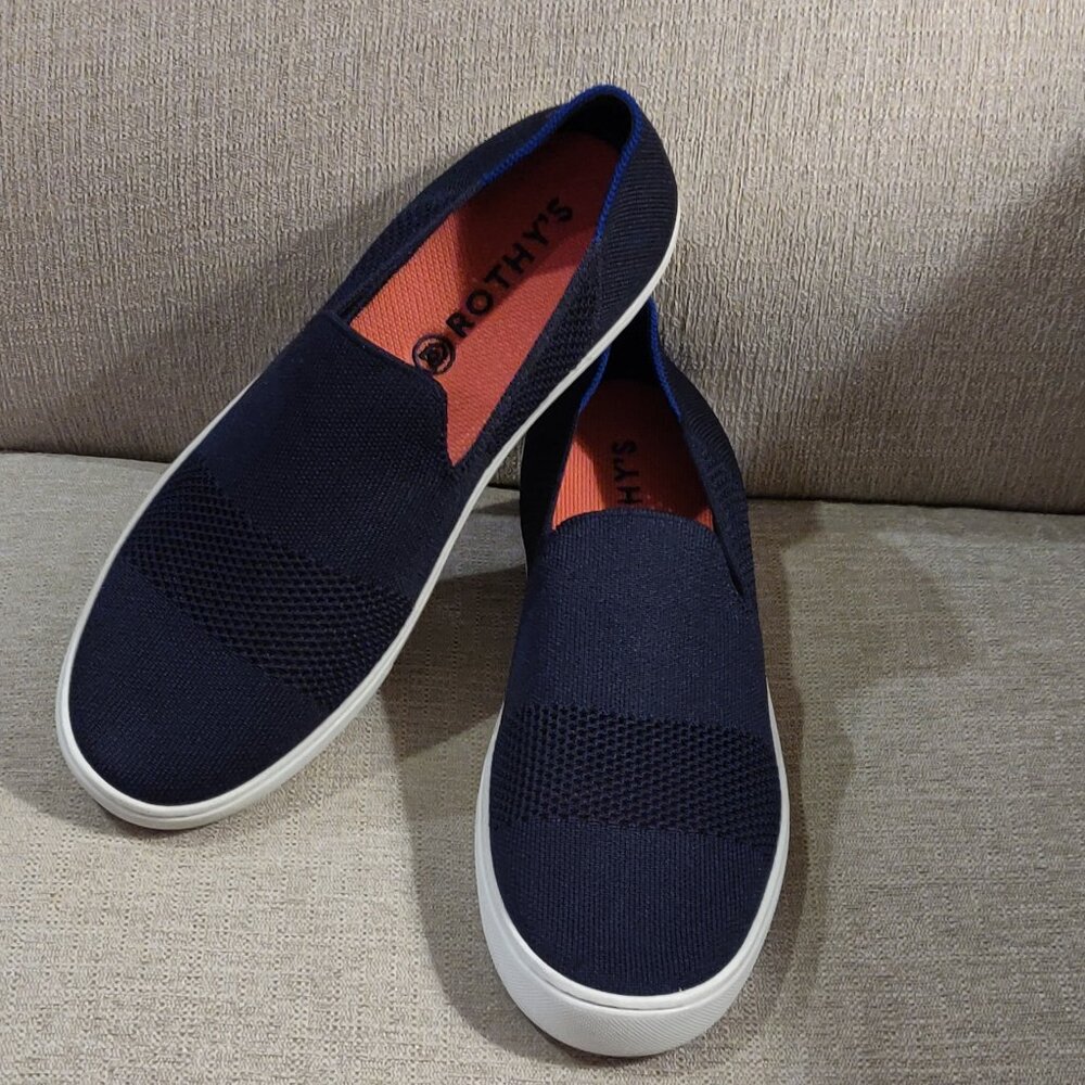 Rothy's Navy Slip On Sneakers Women's 11.5